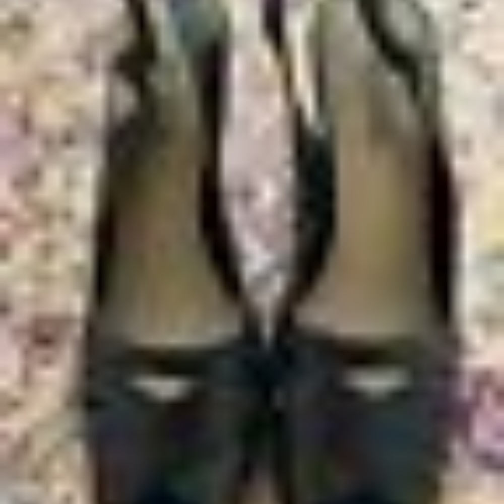KENNETH COLE REACTION OPEN TOE PUMPS BLACK SZ 7.5